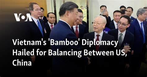 Vietnam's 'Bamboo' Diplomacy Hailed for Balancing Between US, China