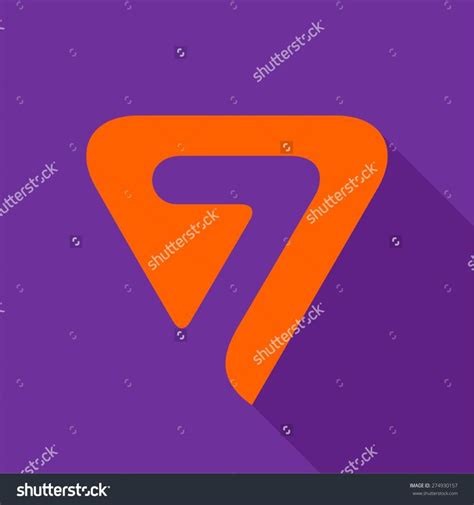 7, Number seven logo, symbol, icon, graphic, flat vector design template element | Дизайн веб ...