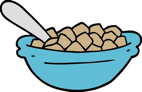 cartoon cereal bowl 10473808 Vector Art at Vecteezy