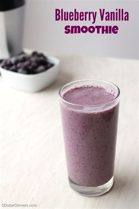 Blueberry Vanilla Smoothie - $5 Dinners | Budget Recipes, Meal Plans ...