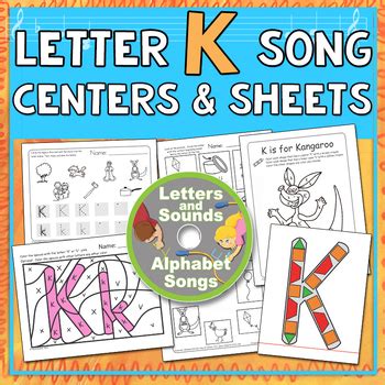 Letter K Song, Centers, and Worksheets - HeidiSongs - GREAT DEAL! by ...