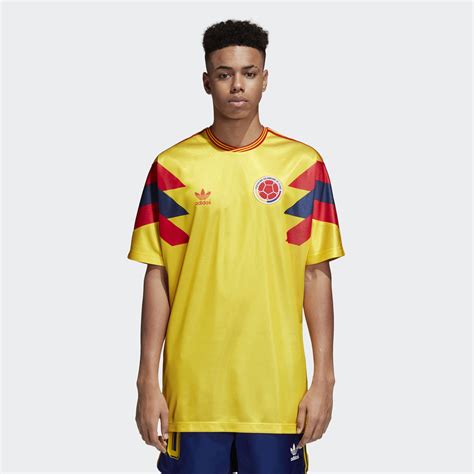 Colombia 1990 Adidas Originals Home Replica Jersey - Football Shirt Culture - Latest Football ...