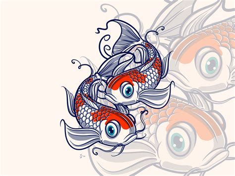 Kohaku Koi Fish by Kinse Graphics on Dribbble