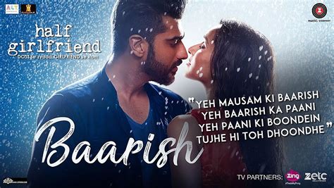 BAARISH LYRICS - Half Girlfriend | Ash King, Shashaa Tirupati