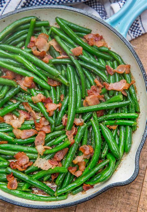 Green Beans with Bacon - Dinner, then Dessert