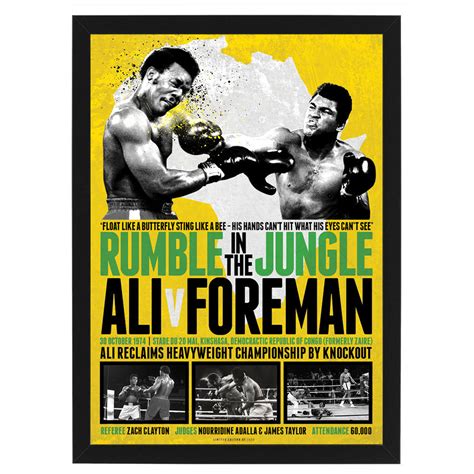 Boxing - Rumble in the Jungle Ali vs Foreman Framed Poster | Taylormade ...