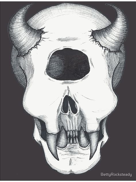 "Cyclops Skull" Metal Print for Sale by BettyRocksteady | Redbubble