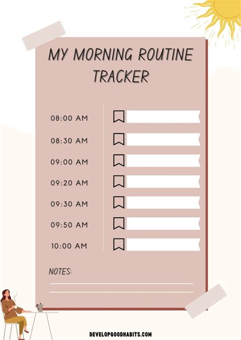 Blank Daily Routine Chart