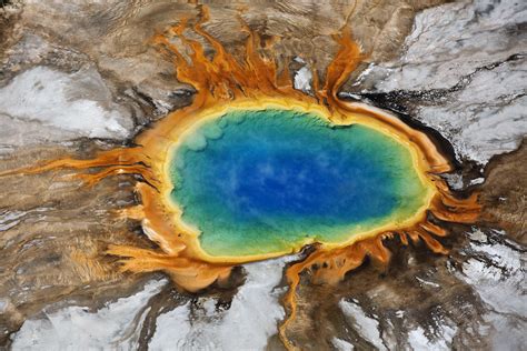 Grand Prismatic Spring - Yellowstone National Park, WY [5760x3840] [OC ...