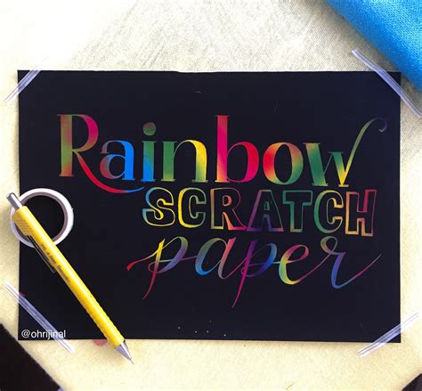 Rainbow scratch paper brings back a lot of childhood memories : r/PenmanshipPorn