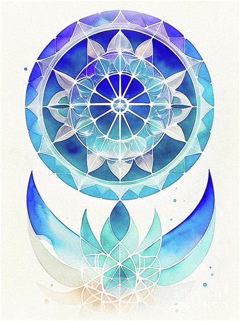 Lotus Mandala Painting by Sarah Kirk - Fine Art America