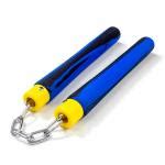 Kids Blue Practice Nunchucks - Safe Training Nunchaku - Foam Practice Nunchucks for children ...