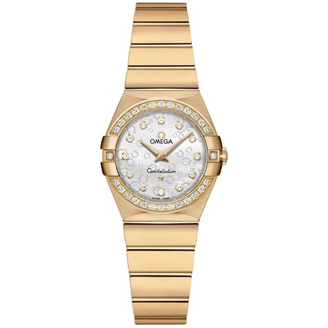 Omega Constellation Diamond & Solid Yellow Gold Ladies Luxury Watch ...