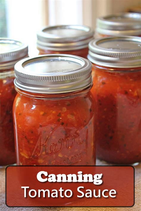 Canning Tomato Sauce