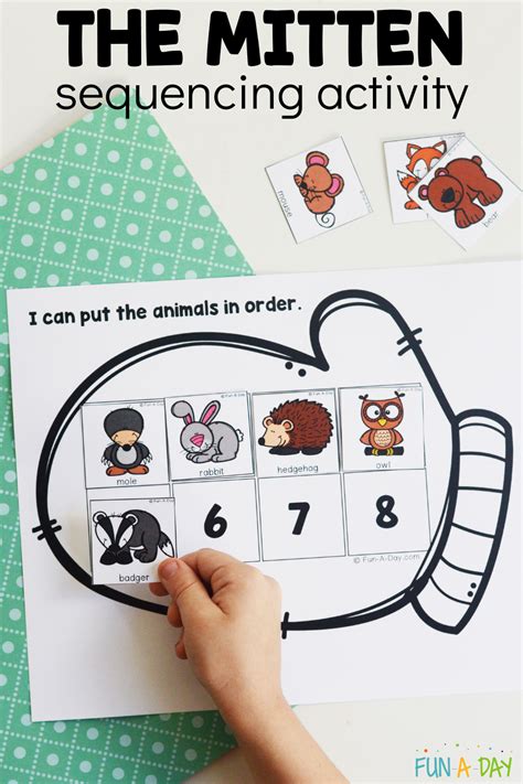 The Mitten Sequencing Activity Free Printable - Fun-A-Day!