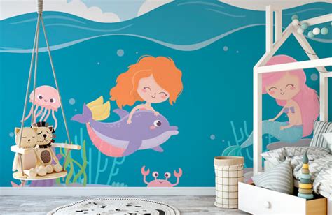 Mermaid Wallpaper | Wallsauce US