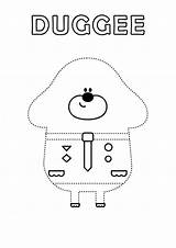 Duggee Hey Colouring Coloring Pages Sheets Sheet Dot Heyduggee  sketch template