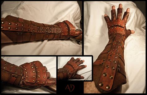 Rawhide Gauntlets by Adhras on DeviantArt