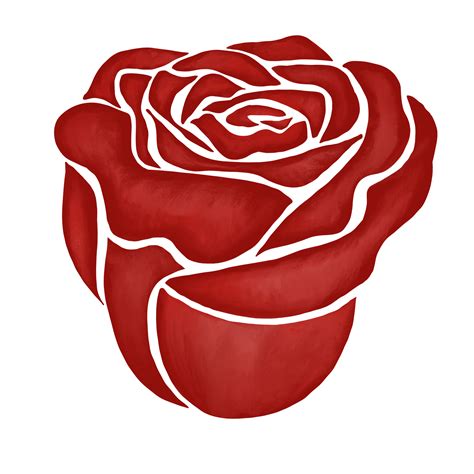 red rose flower drawing illustration 13168240 PNG