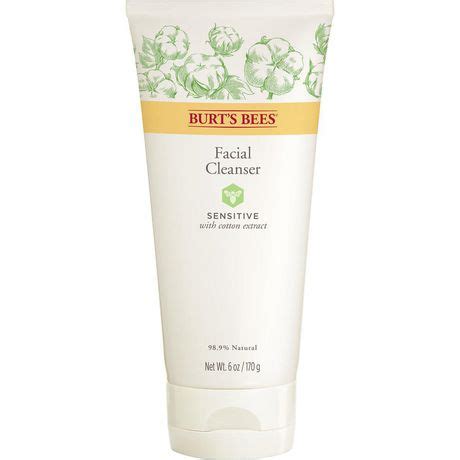 Burt's Bees® Sensitive Solutions Gentle Facial Cream Cleanser, Daily Face Wash for Sensitive ...