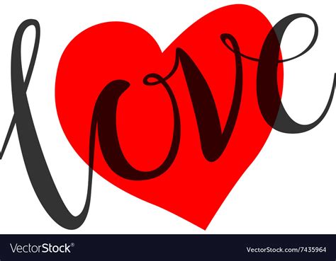 Love heart shape design for love symbols Vector Image