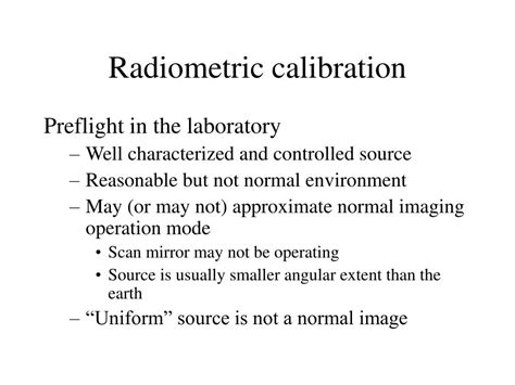 PPT - Radiometric Calibration PowerPoint Presentation, free download - ID:616571