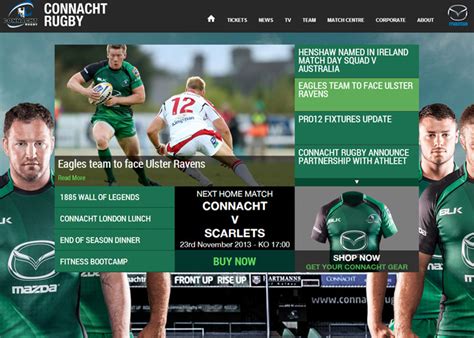 Connacht Rugby - Awwwards Honorable Mention