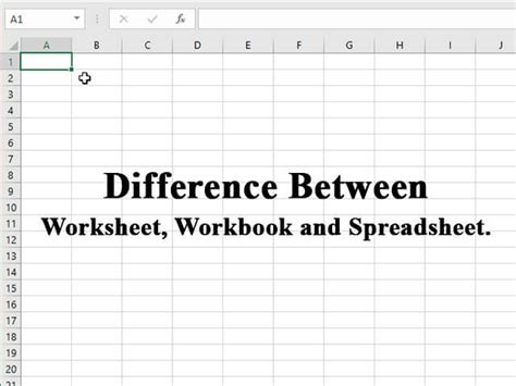 Difference Between Worksheet Workbook And Spreadsheet - Rezfoods ...