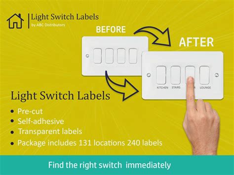 Light Switch Labels / Stickers | eBay