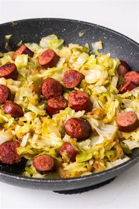 Fried Cabbage With Sausage - Best Crafts and Recipes