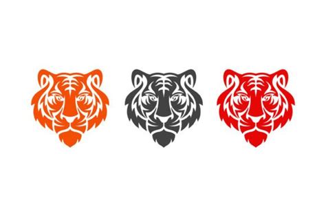 Tiger Head Logo Design Vector Graphic by ellistya · Creative Fabrica