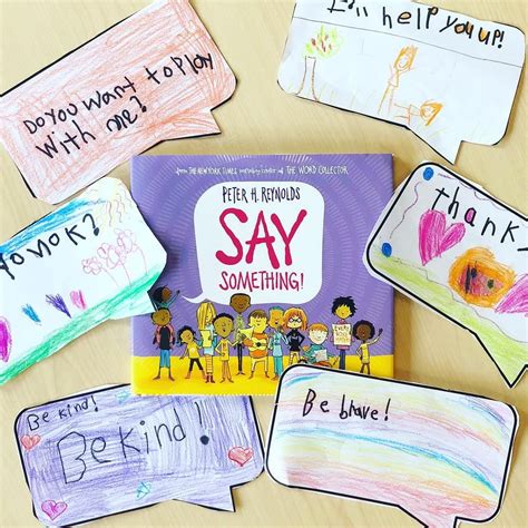 Say Something! Book Activity | Peter H Reynolds | Classroom Morning Meeting | Book activities ...