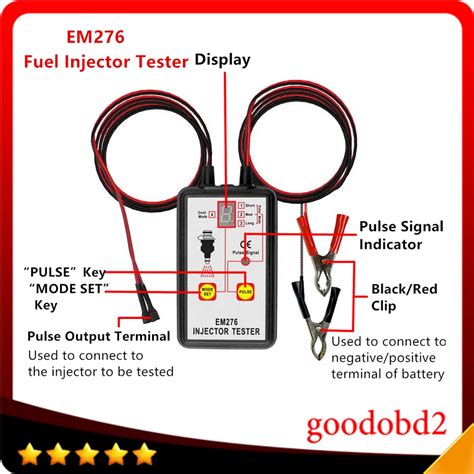 Fuel Pressure Tester EM276 Injector Tester Fuel Injector 4 Pluse Modes Tester Powerful Fuel Pump ...