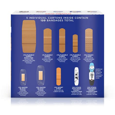 BAND-AID® Adhesive Bandages Variety Pack, 120 Count | HSAstore.com