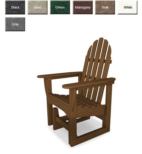 POLYWOOD® Adirondack Style Glider Chair: OutdoorPolyFurniture.com