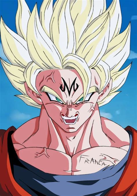 Super Saiyan 2 Goku (Majin Buu Saga) Render by PrinceofDBZGames on DeviantArt | Anime dragon ...