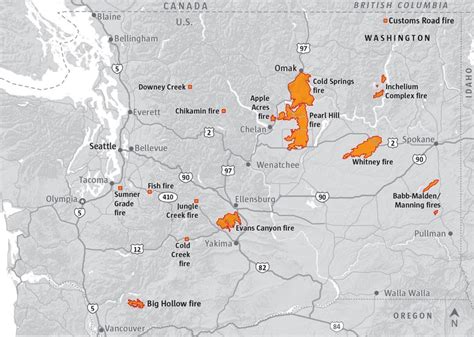 Washington State Fire Map Today - Gisele Ermentrude