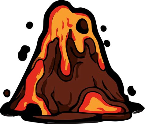 Volcano png graphic clipart design 24295559 PNG