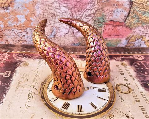 Copper Fire Dragonscale Costume Horns Made to Order Cosplay | Etsy | Dragon horns, Cosplay horns ...