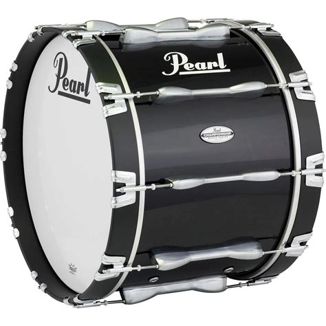 Pearl 22 x 14 in. Championship Maple Marching Bass Drum Midnight Black | Musician's Friend