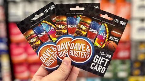 $20 Dave and Buster's Gift Cards Only $12 - Delivered Instantly - The ...