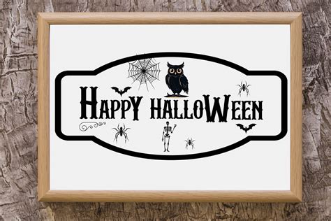 Halloween Vintage Sign,Happy Halloween Graphic by sumim3934 · Creative ...