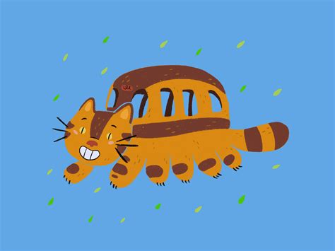 Catbus - My Neighbor Totoro by Carol Coura on Dribbble