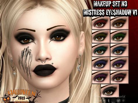 Makeup SET N3 – Mistress Eyeshadow V1 By Pinkycustomworld Sims 4 CC Download