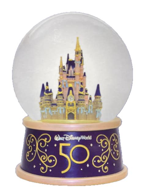 Disney Snow Globe - 50th Anniversary - Cinderella Castle