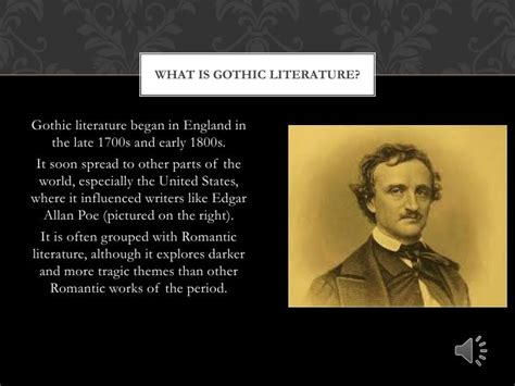 PPT - Elements of Gothic Literature PowerPoint Presentation - ID:2028419