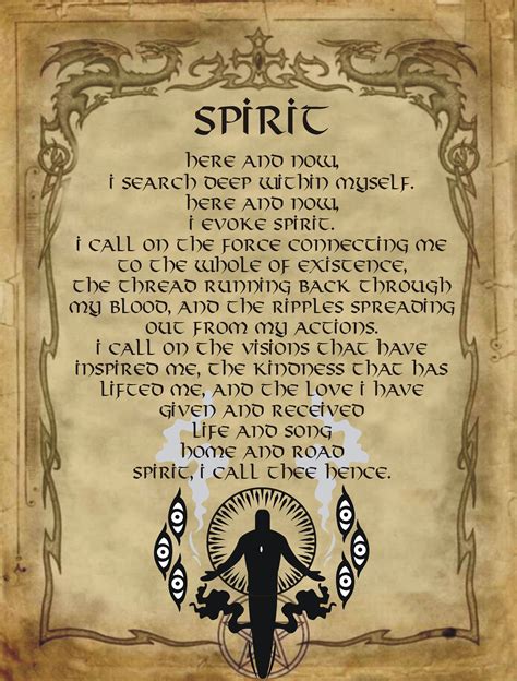 Spirit Spell for homemade Halloween Spell Book. | Halloween spell book ...