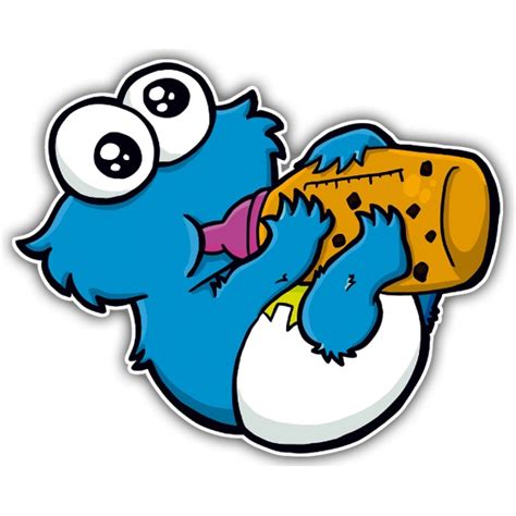 Sticker Baby cookie monster | MuralDecal.com