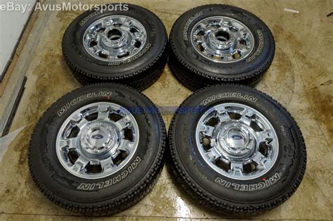 2014 Ford F350 Super Duty 18" OEM Chrome Wheels F250 Lariat FX4 King Ranch Tires | eBay