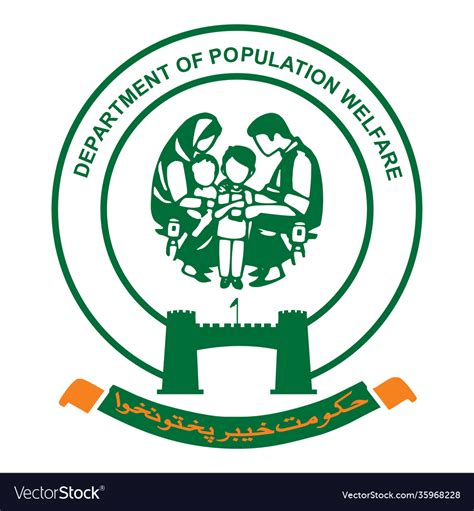 Population welfare department pwdkp logo Vector Image